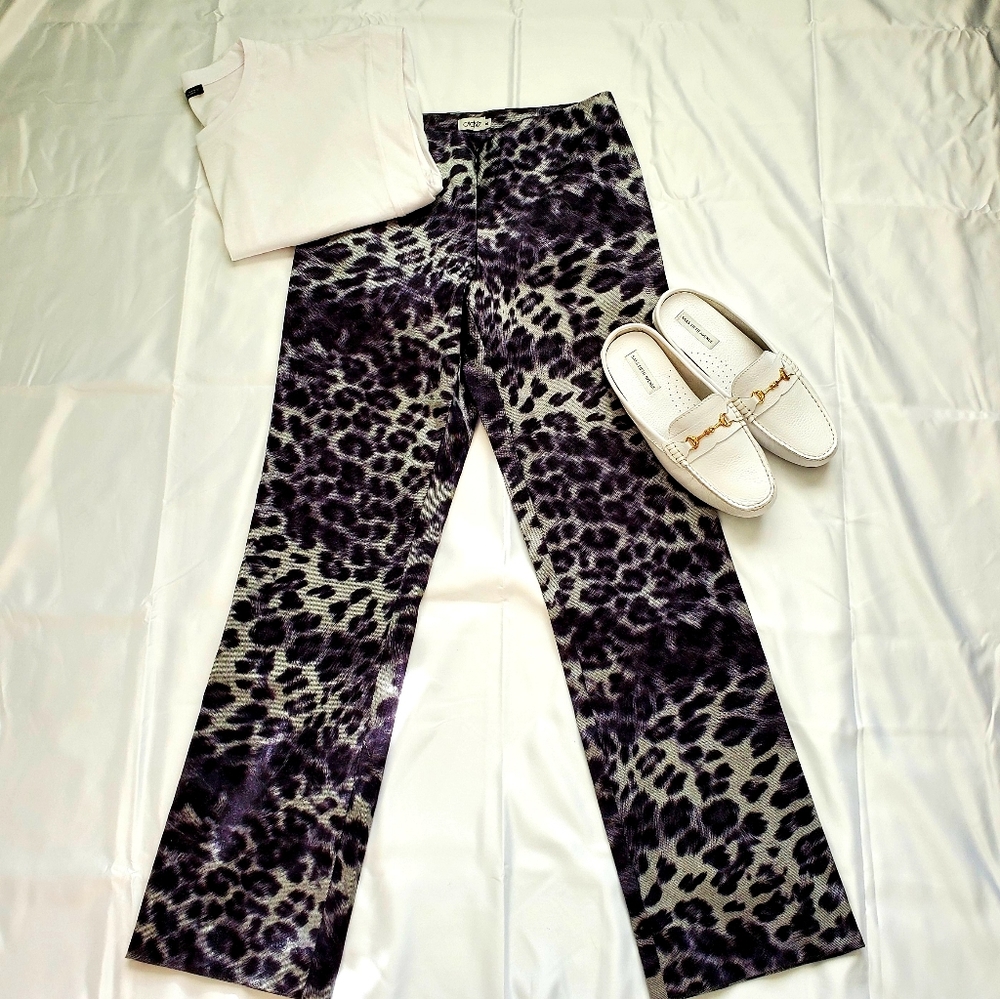 Caché Animal Print Structured Pant